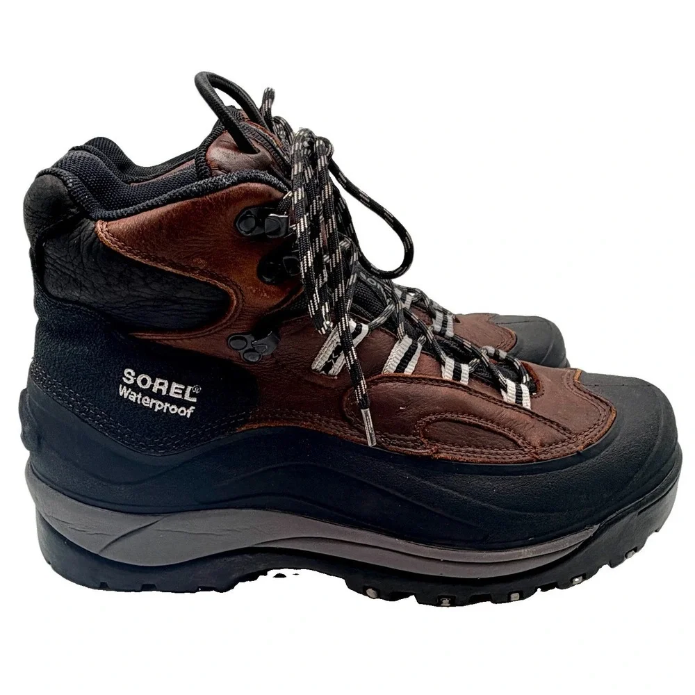 Sorel Asystec Hiking Boots Men's Size 12 Brown Outdoor Shoes Waterproof